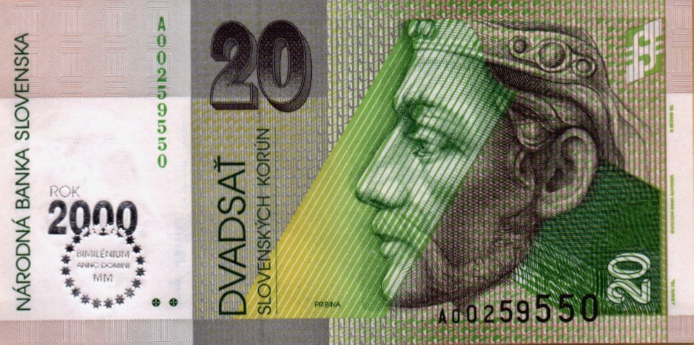 Slovakia 20 2000 UNC P-34